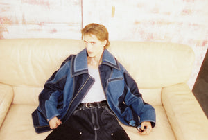 TWO-TONED V JACKET — The Aligned