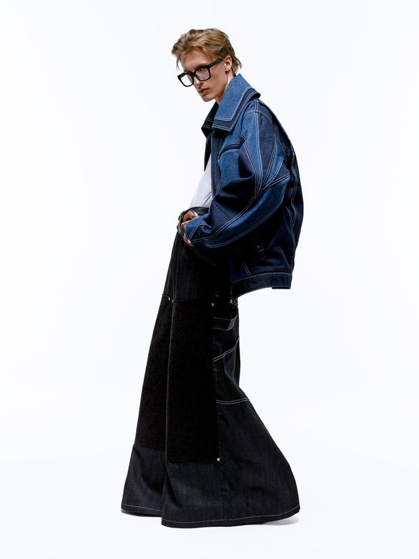 TWO-TONED V JACKET — The Aligned