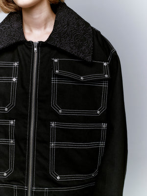 EMBROIDERED COLLAR JACKET — The Oracle