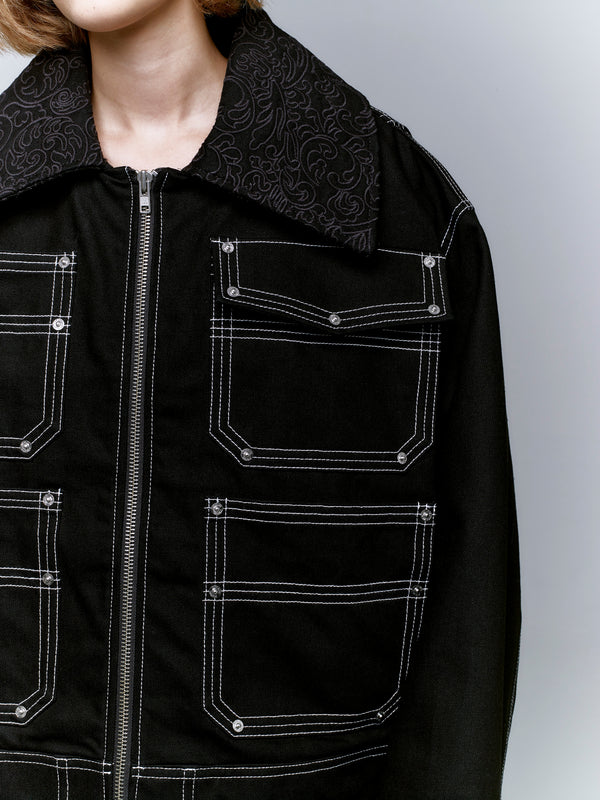 EMBROIDERED COLLAR JACKET — The Oracle