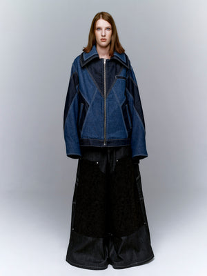 TWO-TONED V JACKET — The Aligned