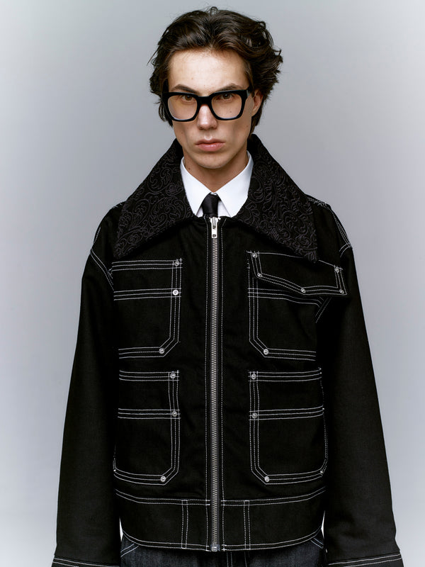 EMBROIDERED COLLAR JACKET — The Oracle