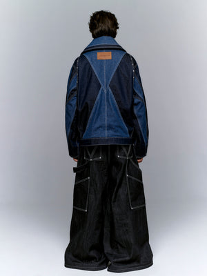 TWO-TONED V JACKET — The Aligned