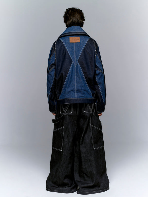 TWO-TONED V JACKET — The Aligned