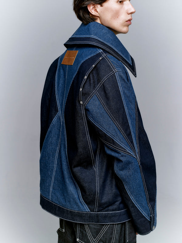 TWO-TONED V JACKET — The Aligned